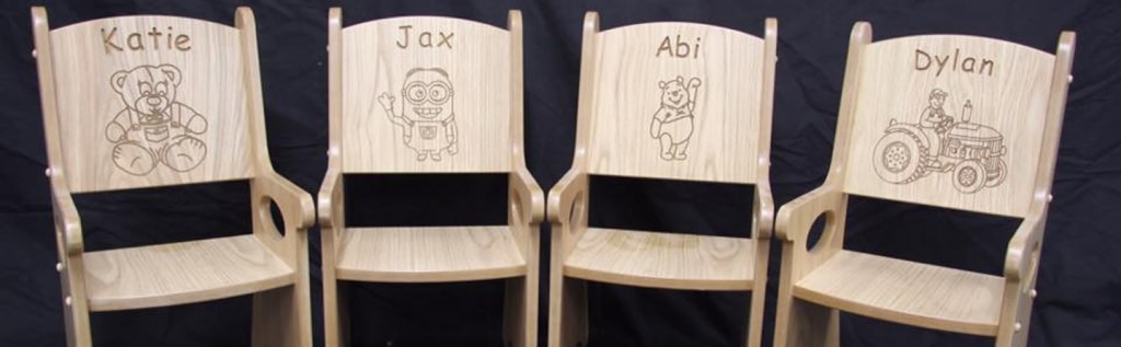 Childrens Engraved Chairs